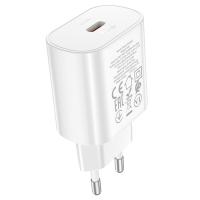 Сетевое зарядное устройство HOCO N22 Jetta 1xUSB-C, 25W, белый фото