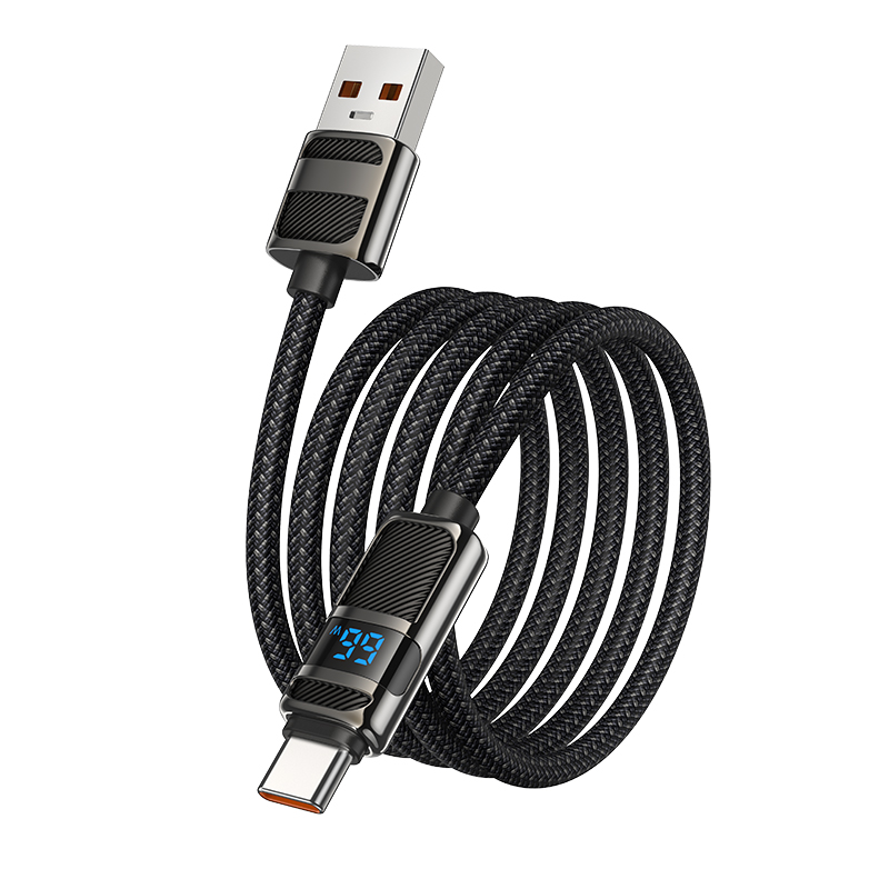 Кабель USB HOCO U137 Line USB - Type-C, 5A, 66W, 1.2 м, черный фото