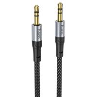 Аудиокабель HOCO UPA26 AUX Jack 3,5 (m) - Jack 3,5 (m), 1 м, черный фото