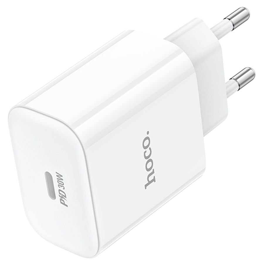 Сетевое зарядное устройство HOCO C76A Pro Majestic 1xUSB-C, 30W, белый фото
