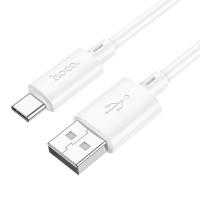 Кабель USB HOCO X88 Gratified USB - Type-C, 3A, 2 м, белый фото