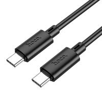 Кабель USB-C HOCO X88 Gratified Type-C - Type-C, 3A, 60W, 2 м, черный фото