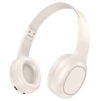 Беспроводные наушники накладные HOCO W46 Charm, Bluetooth, кремовый фото
