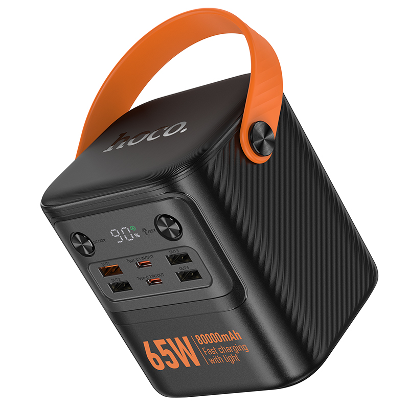 Портативный аккумулятор HOCO J152 Pro Tough, 65W, 80000 мА⋅ч, черный фото
