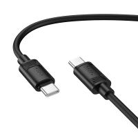 Кабель USB-C HOCO X122 Benefit Type-C - Type-C, 3A, 60W, 1 м, черный фото