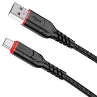 Кабель USB HOCO X59 Victory USB - Type-C, 3A, 2 м, черный фото