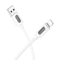 Кабель USB BOROFONE BX114 Structure USB - Lightning, 2.4А, 1 м, белый фото