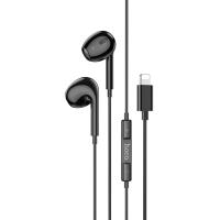 Проводные наушники HOCO M111 Max Primero, Lightning, 1.2 м, черный фото