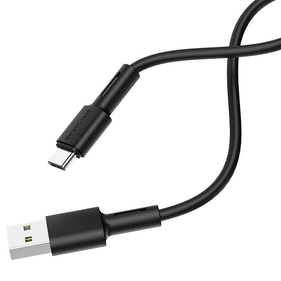 Кабель USB BOROFONE BX31 Silicone USB - Type-C, 5A, 1 м, черный фото