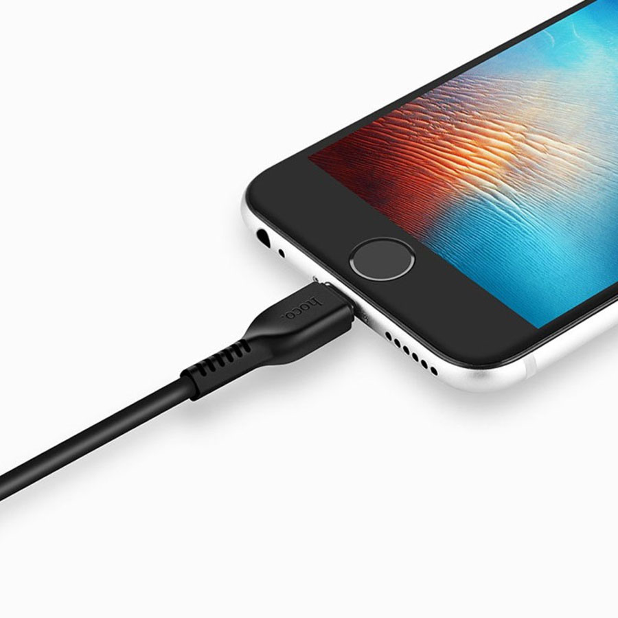 Кабель USB HOCO X20 Flash USB - Lightning, 2.4А, 1 м, черный фото