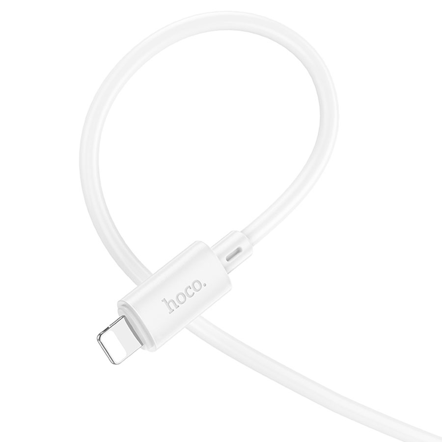 Кабель USB-C HOCO X88 Gratified Type-C - Lightning, 20W, 1 м, белый фото