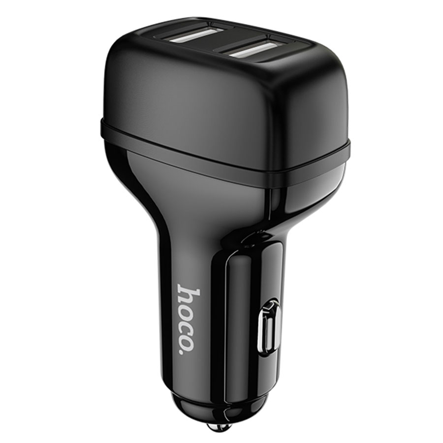 Автомобильное зарядное устройство HOCO Z36 Leader, 2xUSB, 2.4A, черный фото