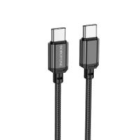Кабель USB-C BOROFONE BX87 Sharp Type-C - Type-C, 3A, 60W, 2 м, черный фото