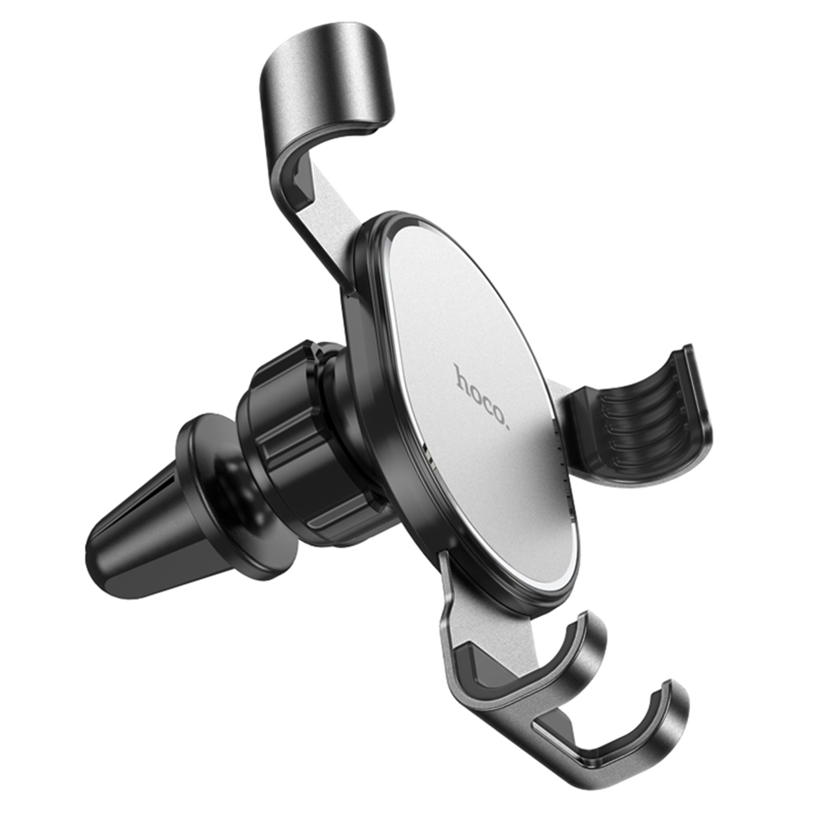 Автомобильный держатель HOCO CA56 Plus Armor Metal, зажимной, на воздуховод, черный фото