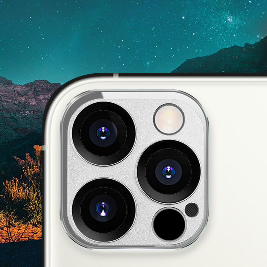 Защитное стекло на заднюю камеру COTEetCI Lens Film для iPhone 12 Pro Max 6.7", серебристый фото