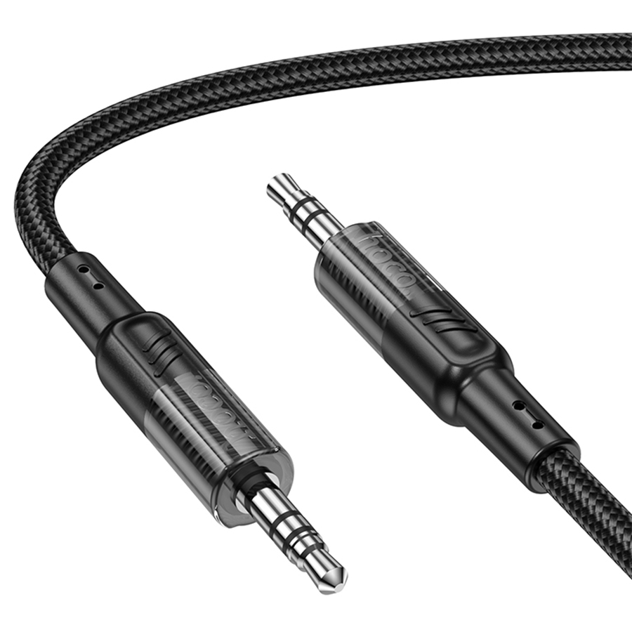 Аудиокабель HOCO UPA27 Spirit AUX Jack 3,5 (m) - Jack 3,5 (m), 1.2 м, черный фото