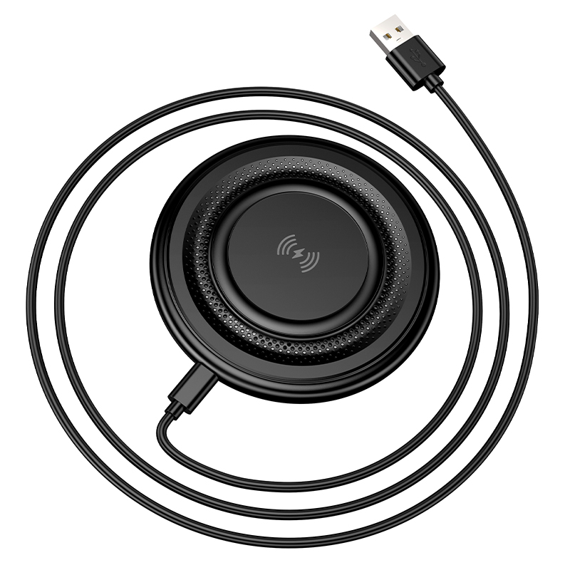 Беспроводное зарядное устройство BOROFONE BQ40 Crown с Кабелем USB - Type-C, 5W/7.5W/10W/15W, черный фото