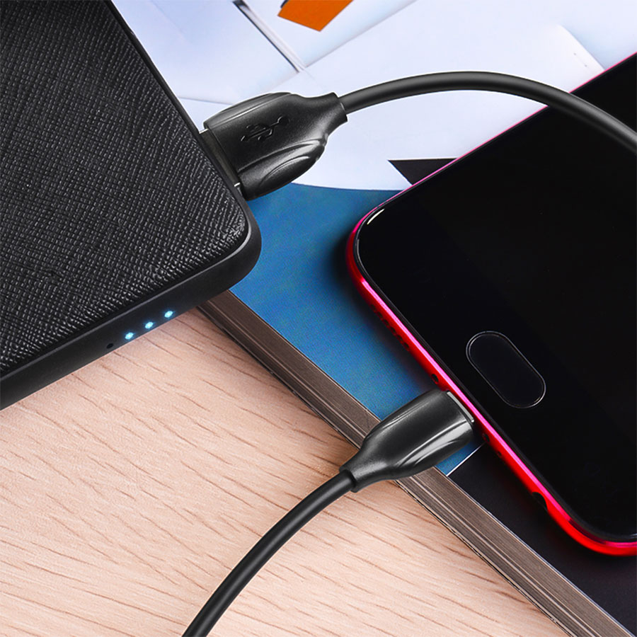 Кабель USB BOROFONE BX19 Benefit USB - MicroUSB, 1.3А, 1 м, черный фото