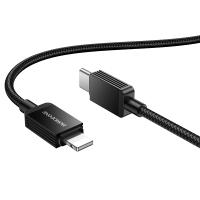 Кабель USB-C BOROFONE BX120 Placer Type-C - Lightning, 27W, 1 м, черный фото