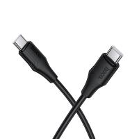 Кабель USB-C HOCO X124 Bien Type-C - Type-C, 3A, 60W, 1 м, черный фото