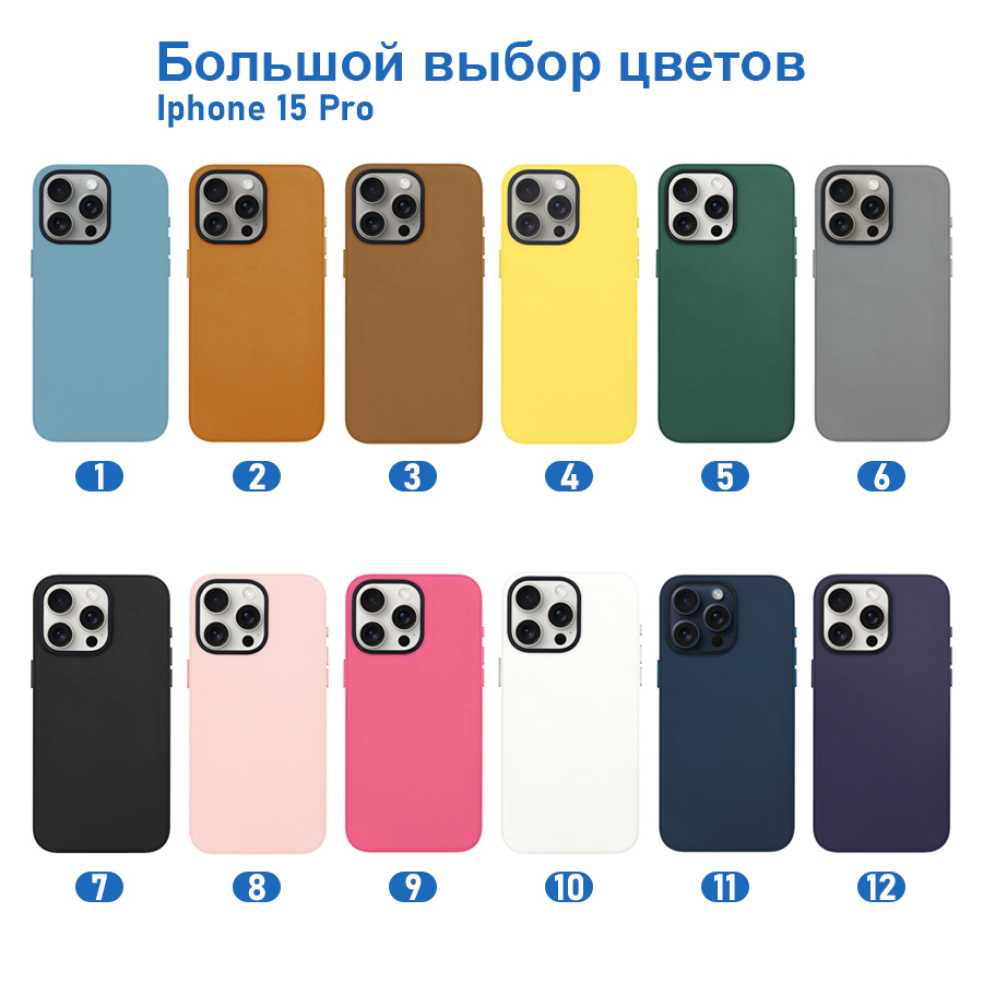 Чехол Leather Case KZDOO Noble Collection для iPhone 15 Pro 6.1", оранжевый (2) фото
