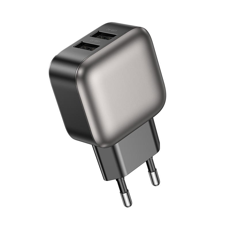 Сетевое зарядное устройство BOROFONE BAS51A Absolute 2xUSB, 2.4A, черный фото