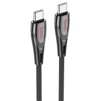 Кабель USB-C HOCO U133 Monte Type-C - Type-C, 3A, 60W, 1.2 м, черный фото