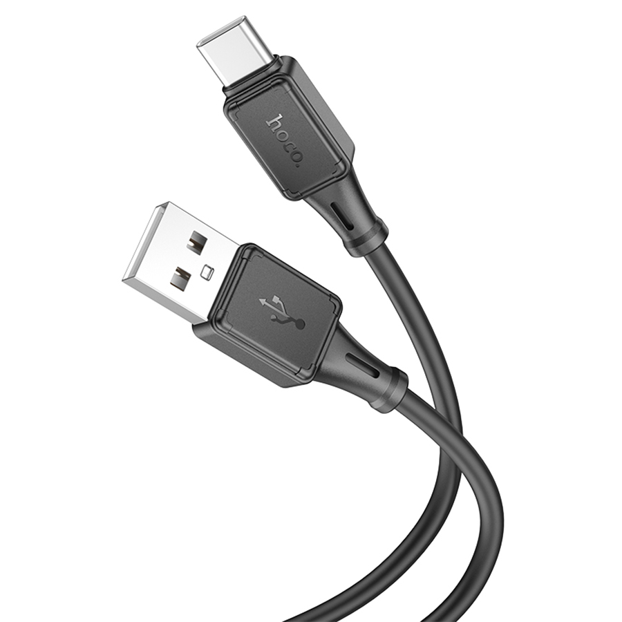 Кабель USB HOCO X101 Assistant USB - Type-C, 3A, 1 м, черный оптом недорого с доставкой Кабель USB HOCO X101 Assistant USB - Type-C, 3A, 1 м, черный фото