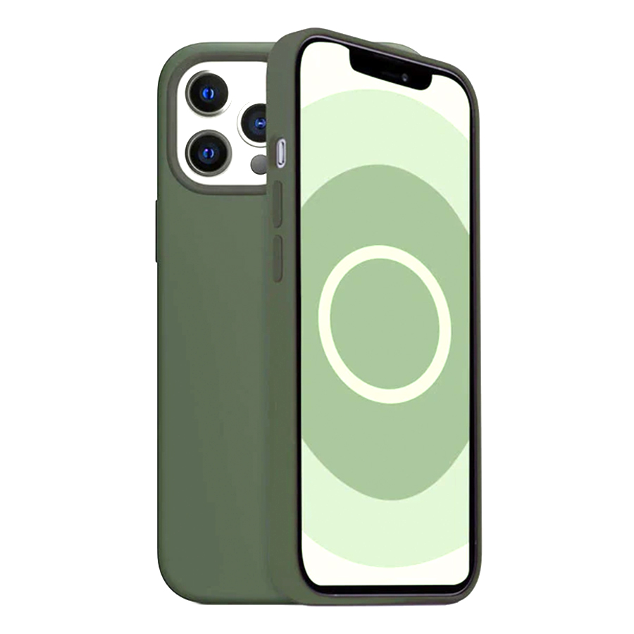 Чехол Silicone Case with MagSafe и Анимация цвета для iPhone 15 Pro Max 6.7", Кипарис Cypress (5) фото