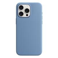 Чехол Silicone Case with MagSafe и Анимация цвета для iPhone 15 Pro Max 6.7", облачно-синий Winter Blue (4) фото