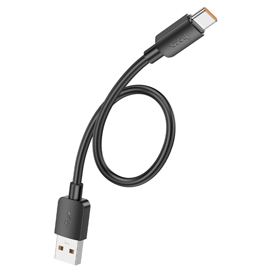 Кабель USB HOCO X96 Hyper USB - Type-C, 6A, 100W, 25 см, черный фото