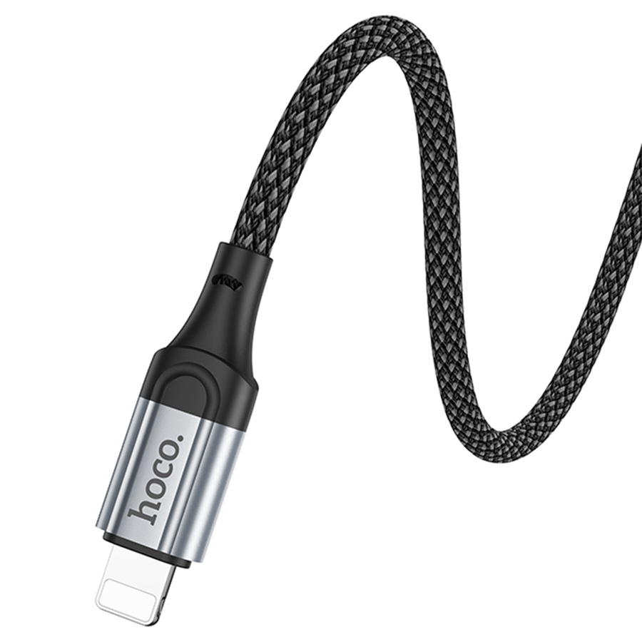 Кабель USB HOCO X102 Fresh USB - Lightning, 2.4А, 1 м, черный оптом недорого с доставкой Кабель USB HOCO X102 Fresh USB - Lightning, 2.4А, 1 м, черный фото