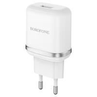 Сетевое зарядное устройство BOROFONE BA36A High speed 1xUSB, 3A, 18W, белый фото