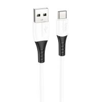 Кабель USB HOCO X82 Silicone USB - Type-C, 3A, 1 м, белый фото