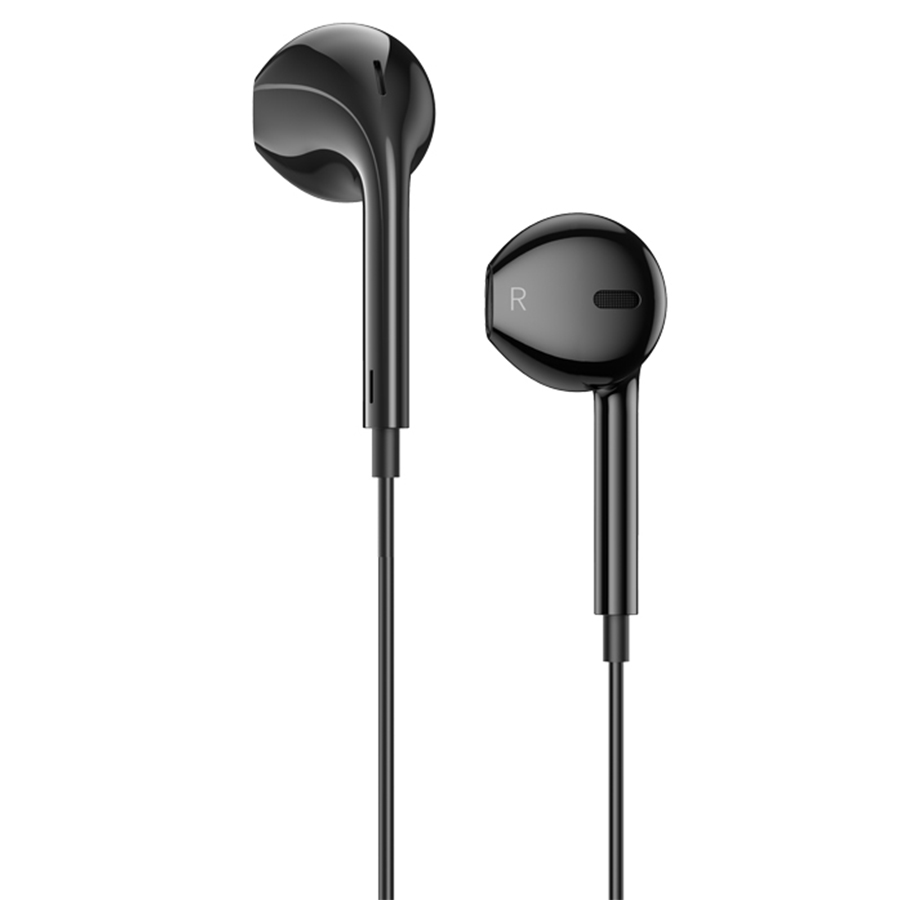 Проводные наушники BOROFONE BM85 Native, Lightning, 1.2 м, черный фото