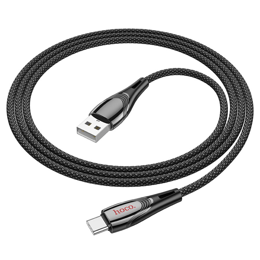 Кабель USB HOCO U133 Monte USB - Type-C, 3A, 1.2 м, черный фото