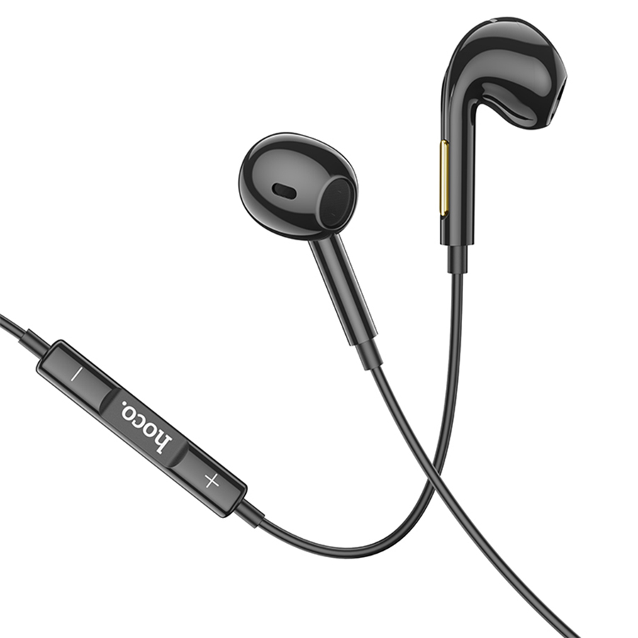 Проводные наушники HOCO M92 Plumelet, Jack 3.5mm, 1.2 м, черный фото