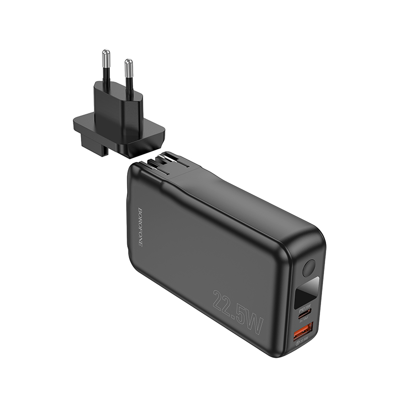 Портативный аккумулятор BOROFONE BJ39 Follower, 22.5W, 10000 мА⋅ч, черный фото