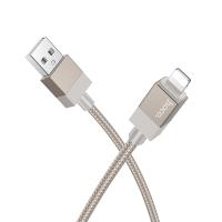 Кабель USB HOCO X110 Honorific USB - Lightning, 2.4А, 1 м, золотой фото