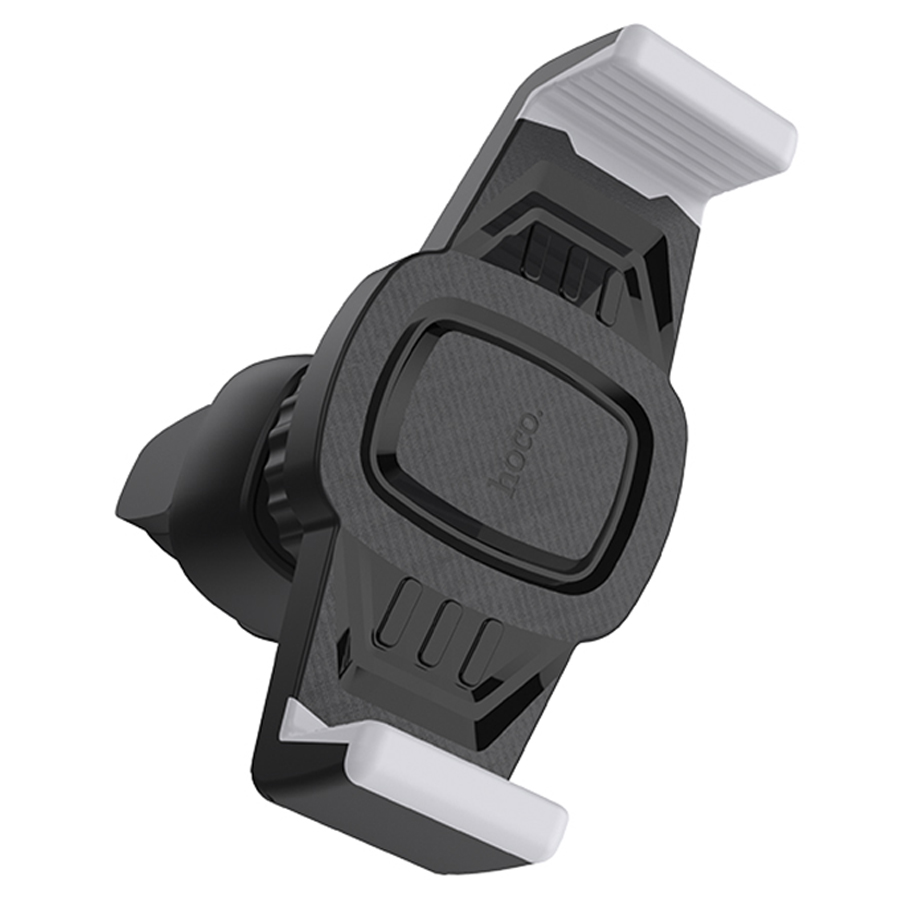Автомобильный держатель HOCO CA38 Platinum, зажимной, на воздуховод, черный+серый фото