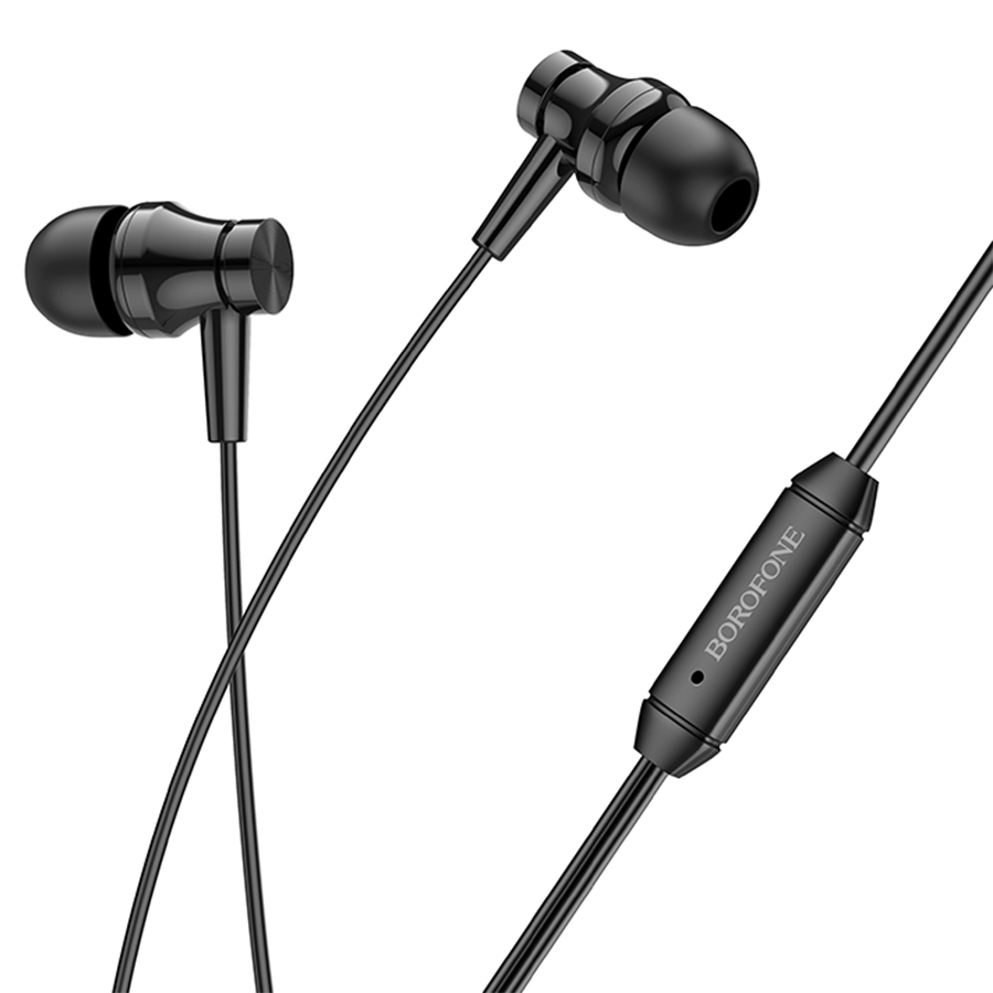Проводные наушники BOROFONE BM67 Talent, Jack 3.5mm, 1.2 м, черный фото