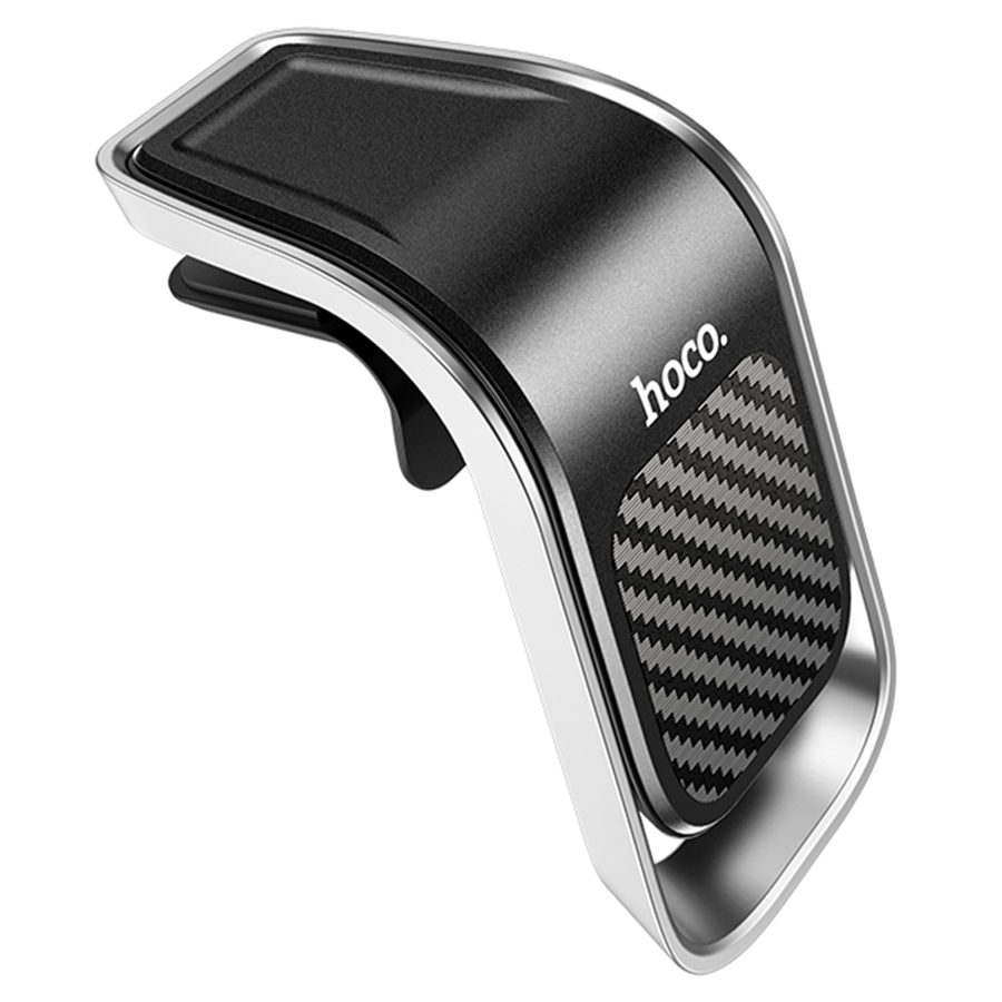 Автомобильный держатель HOCO CA74 Universe, магнитный, на воздуховод, черный+серебрянный фото