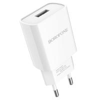 Сетевое зарядное устройство BOROFONE BA20A Sharp 1xUSB, 2A, белый фото