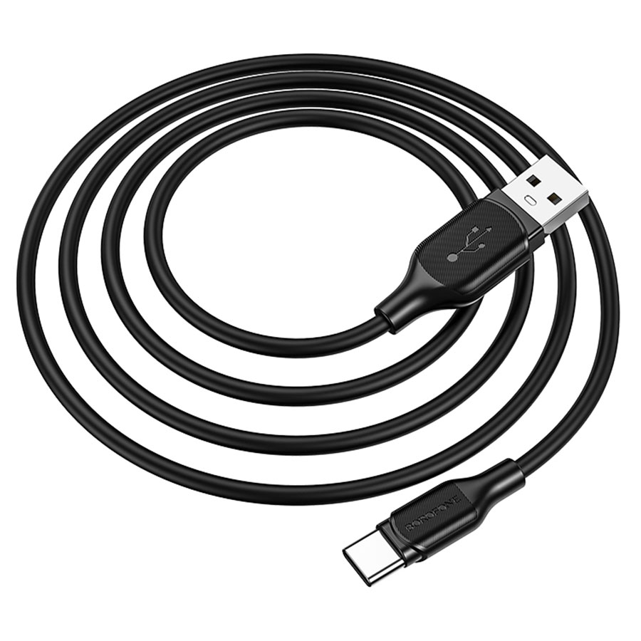 Кабель USB BOROFONE BX42 Encore USB - Type-C, 3A, 1 м, черный оптом недорого с доставкой Кабель USB BOROFONE BX42 Encore USB - Type-C, 3A, 1 м, черный фото