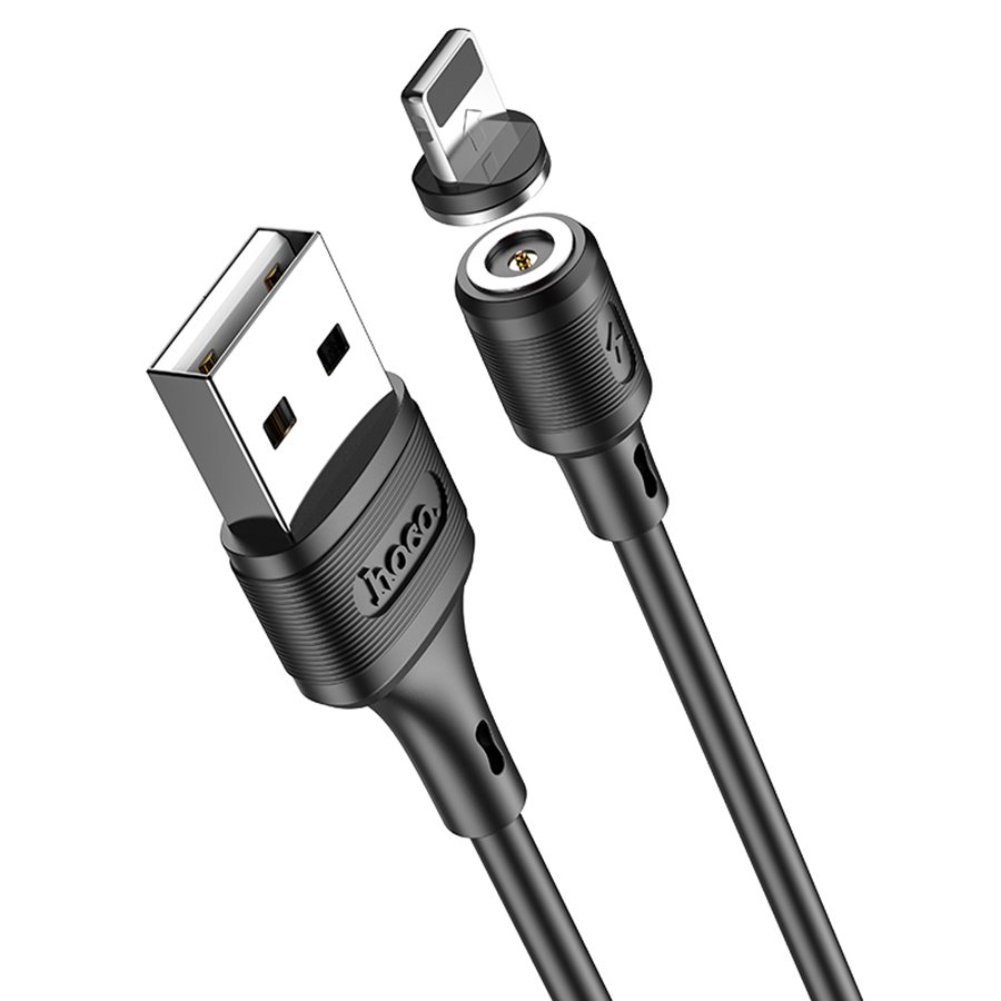 Кабель USB HOCO X52 Sereno USB - Lightning магнитный, 2А, 1 м, черный фото