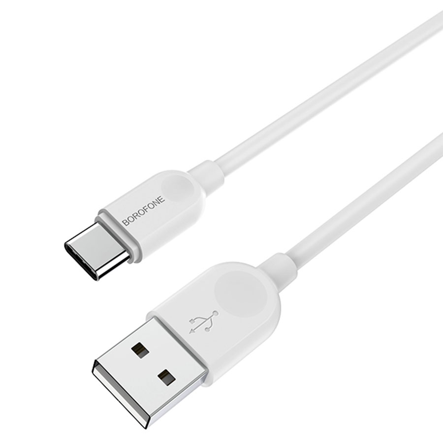 Кабель USB BOROFONE BX14 LinkJet USB - Type-C, 2.4А, 2 м, белый фото
