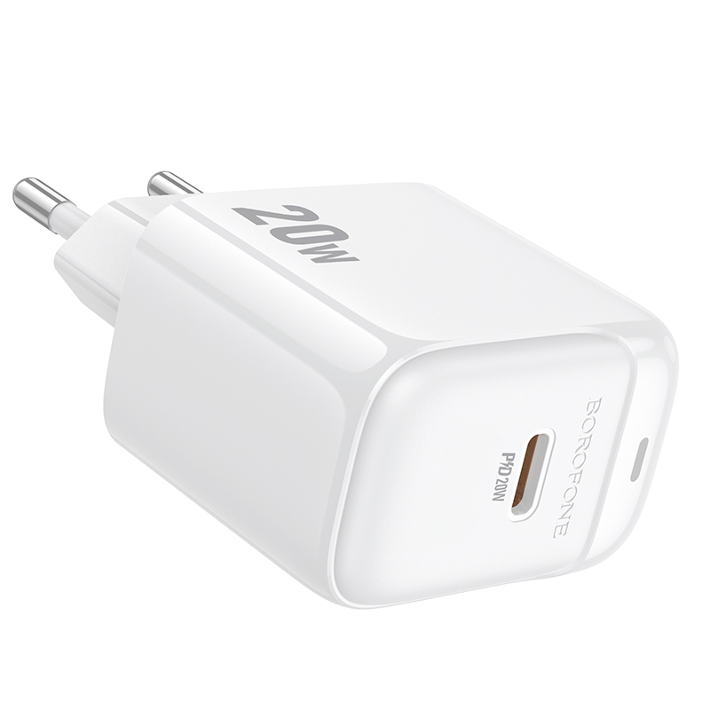 Сетевое зарядное устройство BOROFONE BAS43A Potential 1xUSB-C, 20W, белый фото