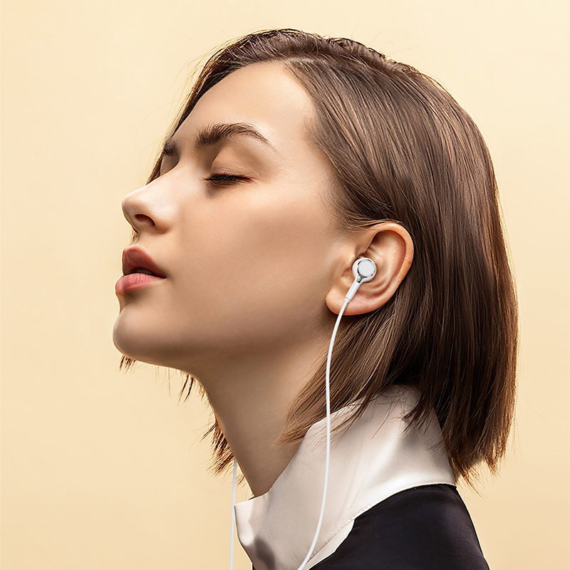 Проводные наушники BOROFONE BM90 Miller, Jack 3.5mm, 1.2 м, белый фото