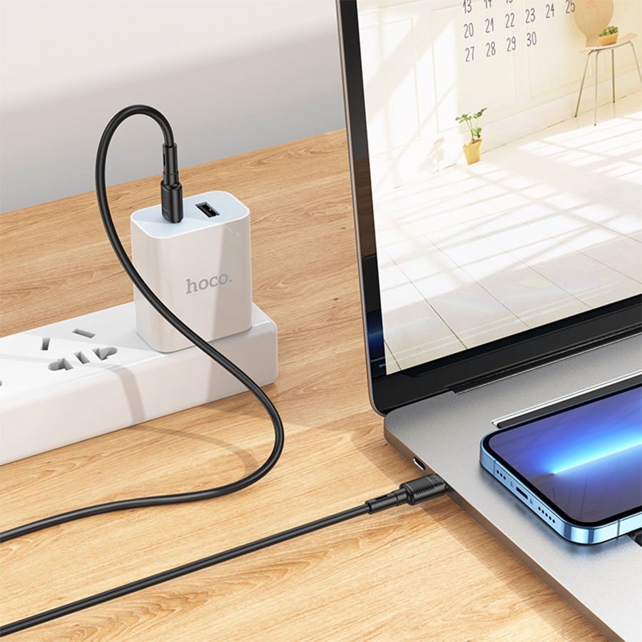 Кабель USB-C HOCO X83 Victory Type-C - Type-C, 60W, 1 м, черный оптом недорого с доставкой Кабель USB-C HOCO X83 Victory Type-C - Type-C, 60W, 1 м, черный фото