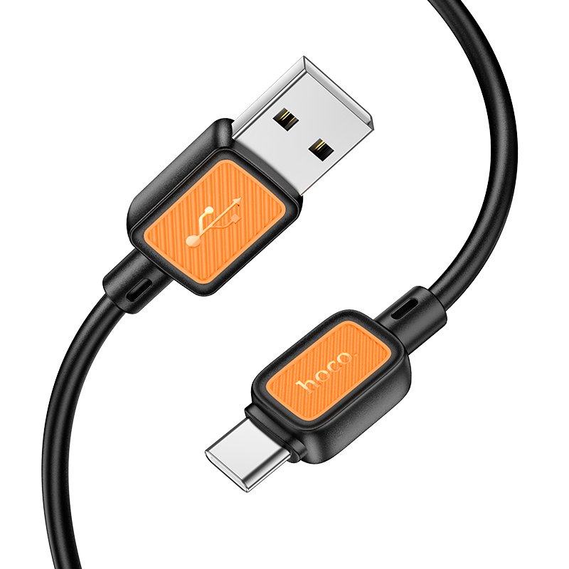 Кабель USB HOCO X108 Benefit USB - Type-C, 3A, 1 м, черный фото